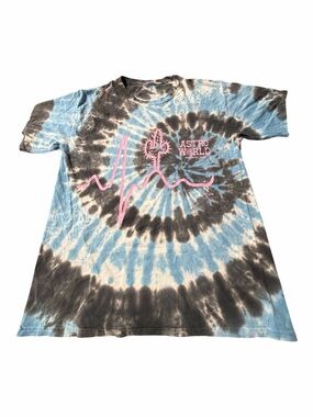 Astroworld Festival Run Dallas Tie Dye Tee Size L Feelin Alive Graphic